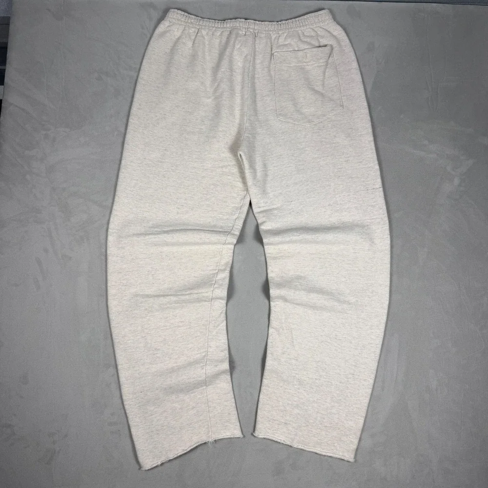 90s Mens Banana Republic Vintage Raw Hem Sweatpants Heather Grey Size M